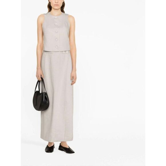 Sleeper Lili linen maxi skirt grey size XL - Picture 1 of 6